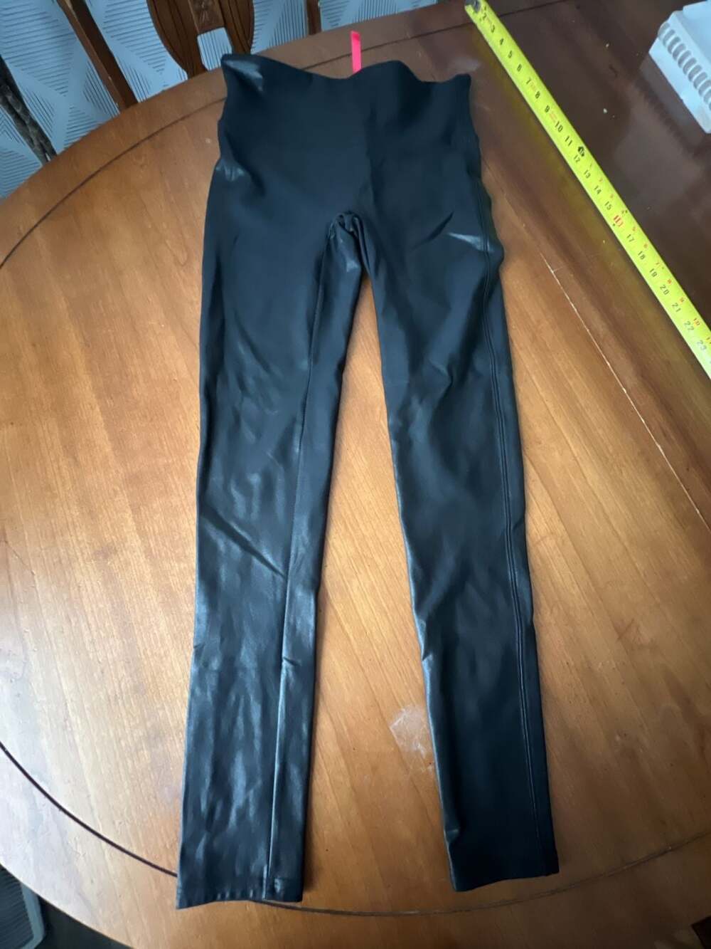 Spanx Faux Leather Leggings Black Size M Petite